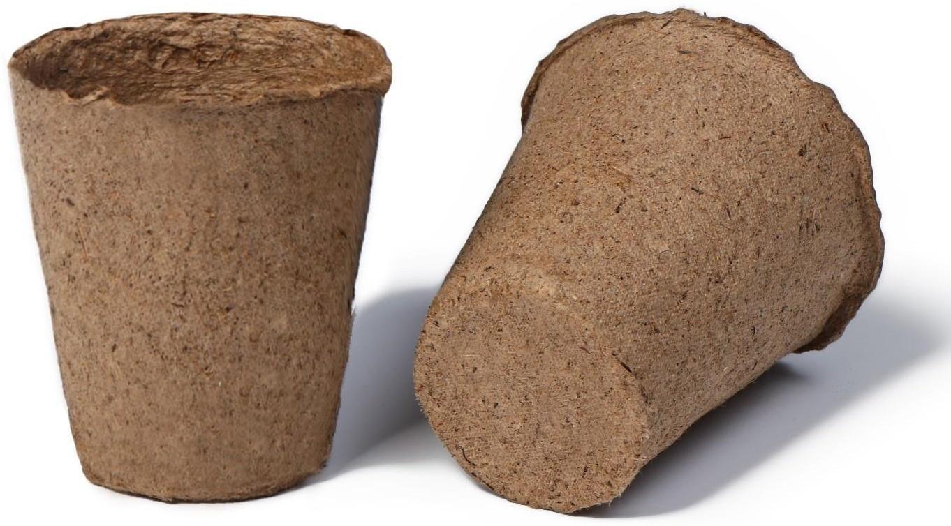 Торфяной горшок Greengo для рассады, 100 мл, 6 × 6 см, 180 шт.