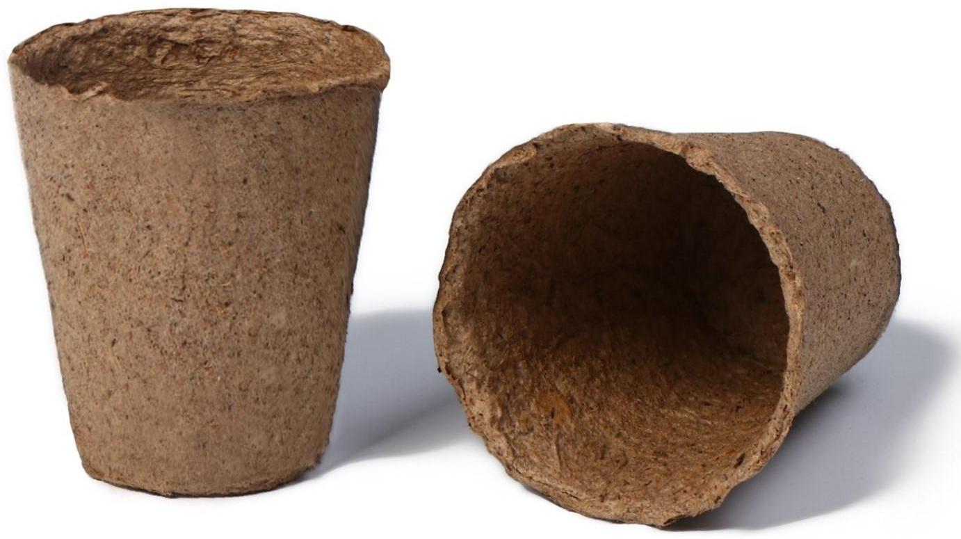 Торфяной горшок Greengo для рассады, 100 мл, 6 × 6 см, 180 шт.