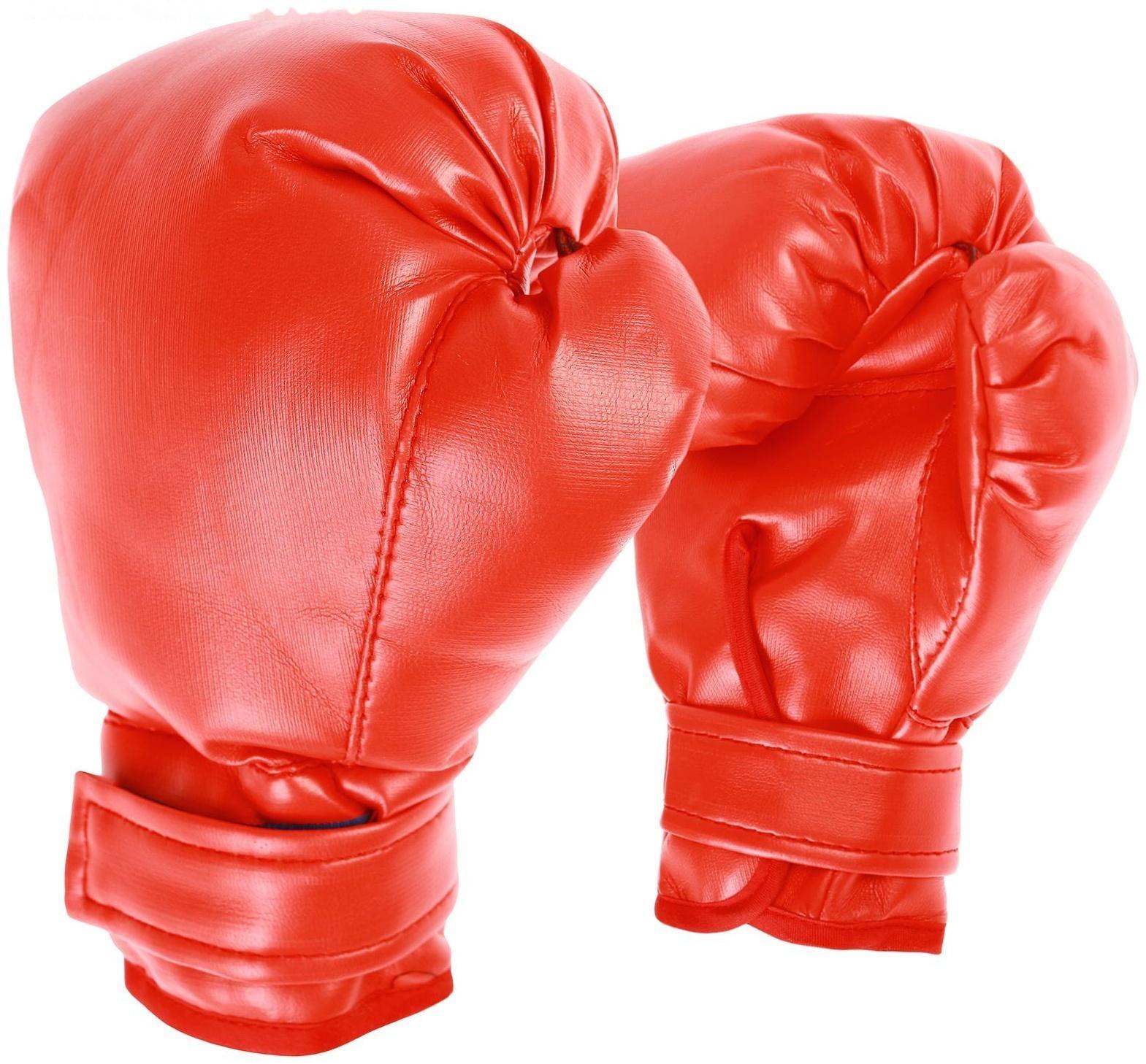 Перчатки боксёрские детские, цвет красный