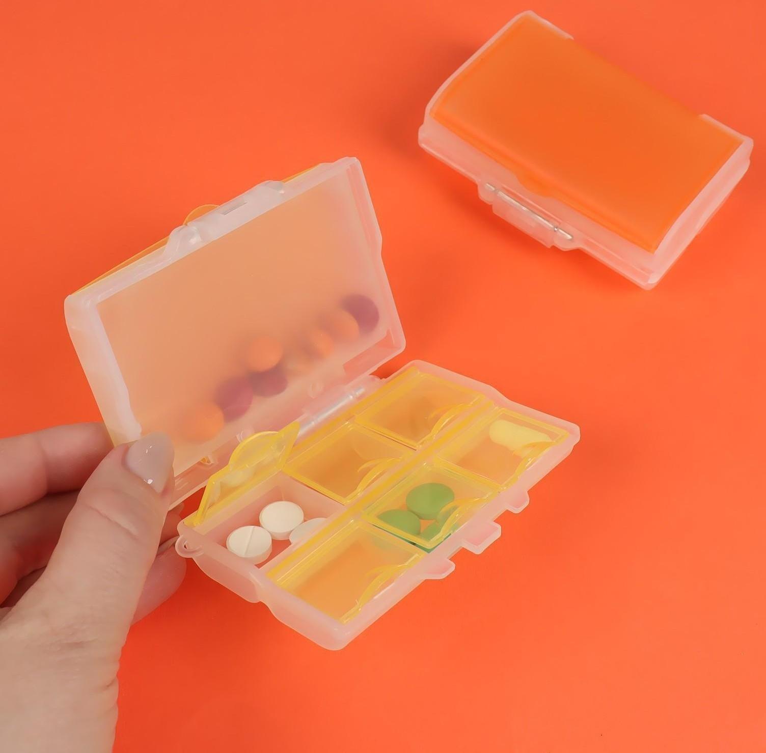 Таблетница «Комбо», 7 секций, цвет МИКС