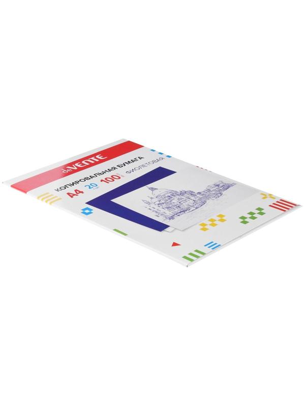 Бумага копировальная (копирка), А4, deVENTE, 100 листов, фиолетовая