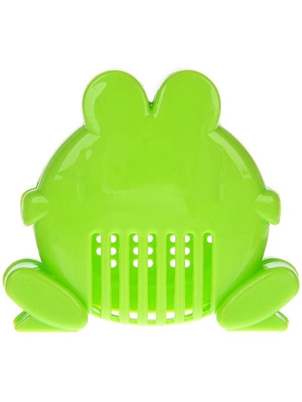 Ковш для купания и мытья головы, детский банный ковшик, хозяйственный с насадкой-лейкой  «Лягушонок», 500 мл., цвет МИКС