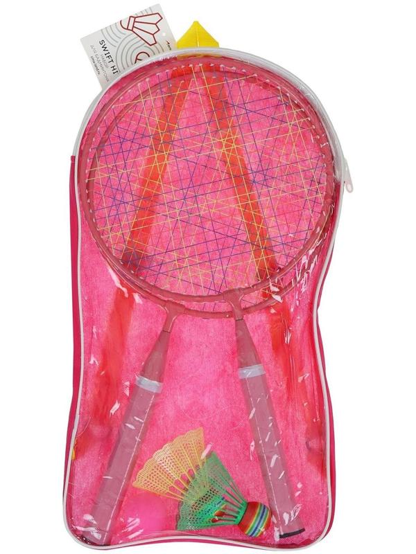 Набор для игры в бадминтон, 2 ракетки 44 см, алюминий, 2 волана, мяч, в сумке, цвета МИКС