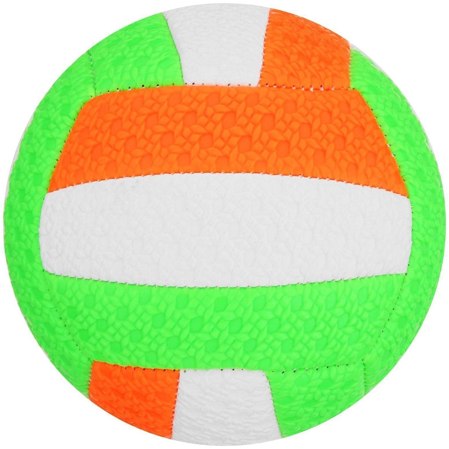 Мяч волейбольный детский, ПВХ, машинная сшивка, 18 панелей, размер 2, цвета микс
