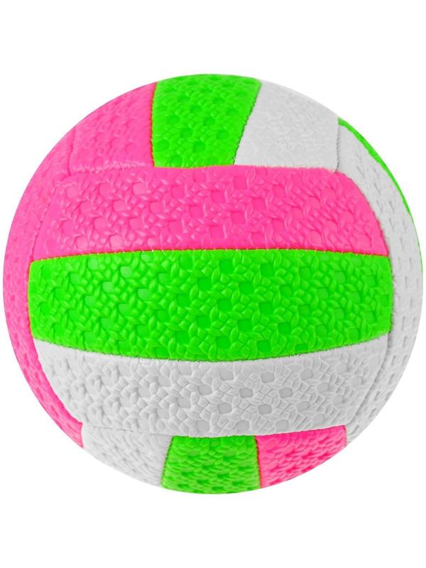 Мяч волейбольный детский, ПВХ, машинная сшивка, 18 панелей, размер 2, цвета микс