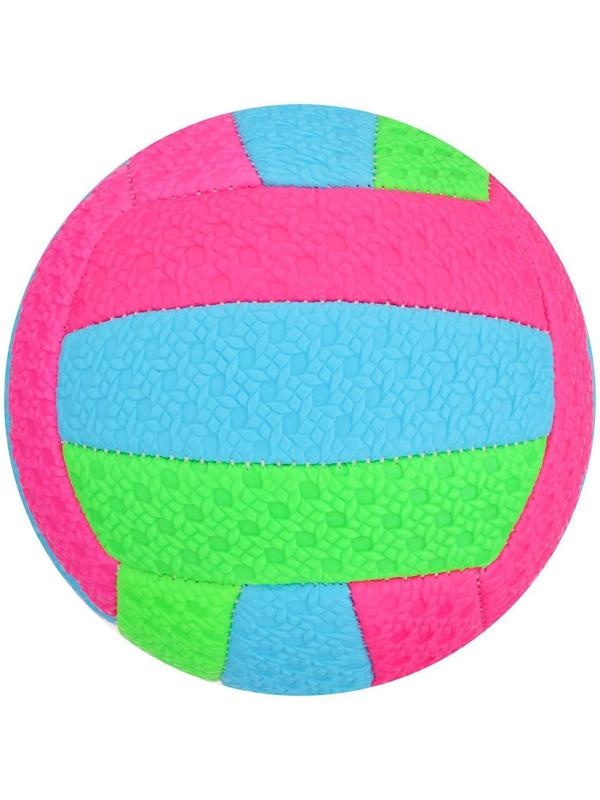 Мяч волейбольный детский, ПВХ, машинная сшивка, 18 панелей, размер 2, цвета микс