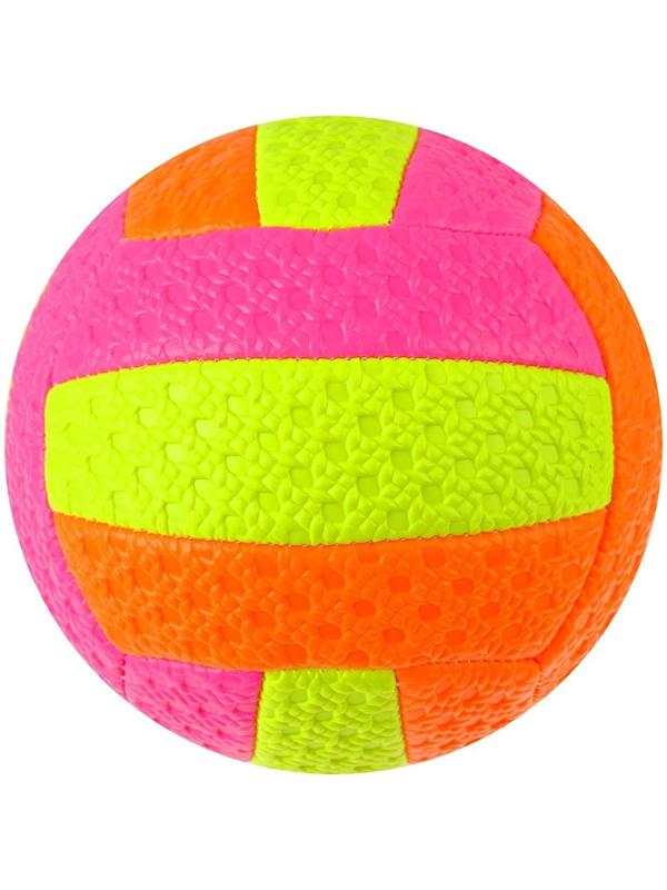 Мяч волейбольный детский, ПВХ, машинная сшивка, 18 панелей, размер 2, цвета микс