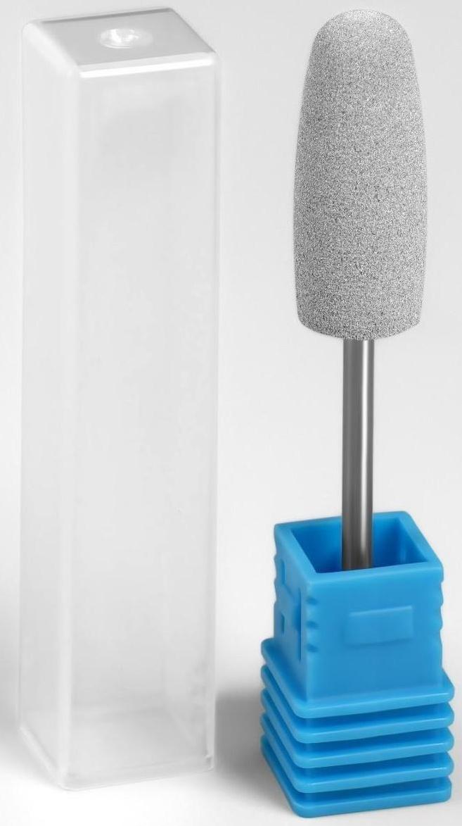 Фреза силиконовая для полировки, жёсткая, 10 × 24 мм, в пластиковом футляре, цвет серый