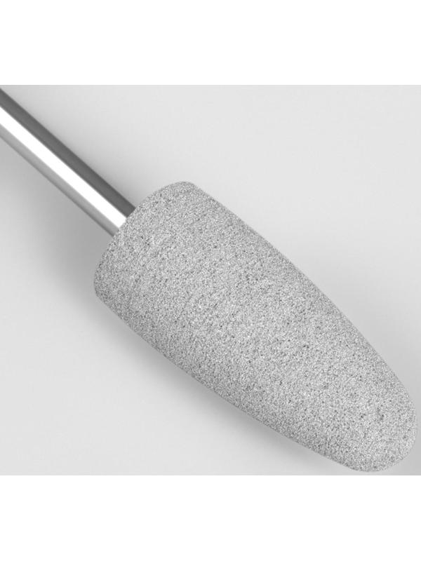 Фреза силиконовая для полировки, жёсткая, 10 × 24 мм, в пластиковом футляре, цвет серый