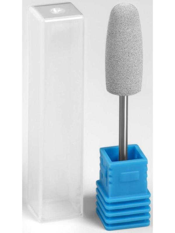 Фреза силиконовая для полировки, жёсткая, 10 × 24 мм, в пластиковом футляре, цвет серый