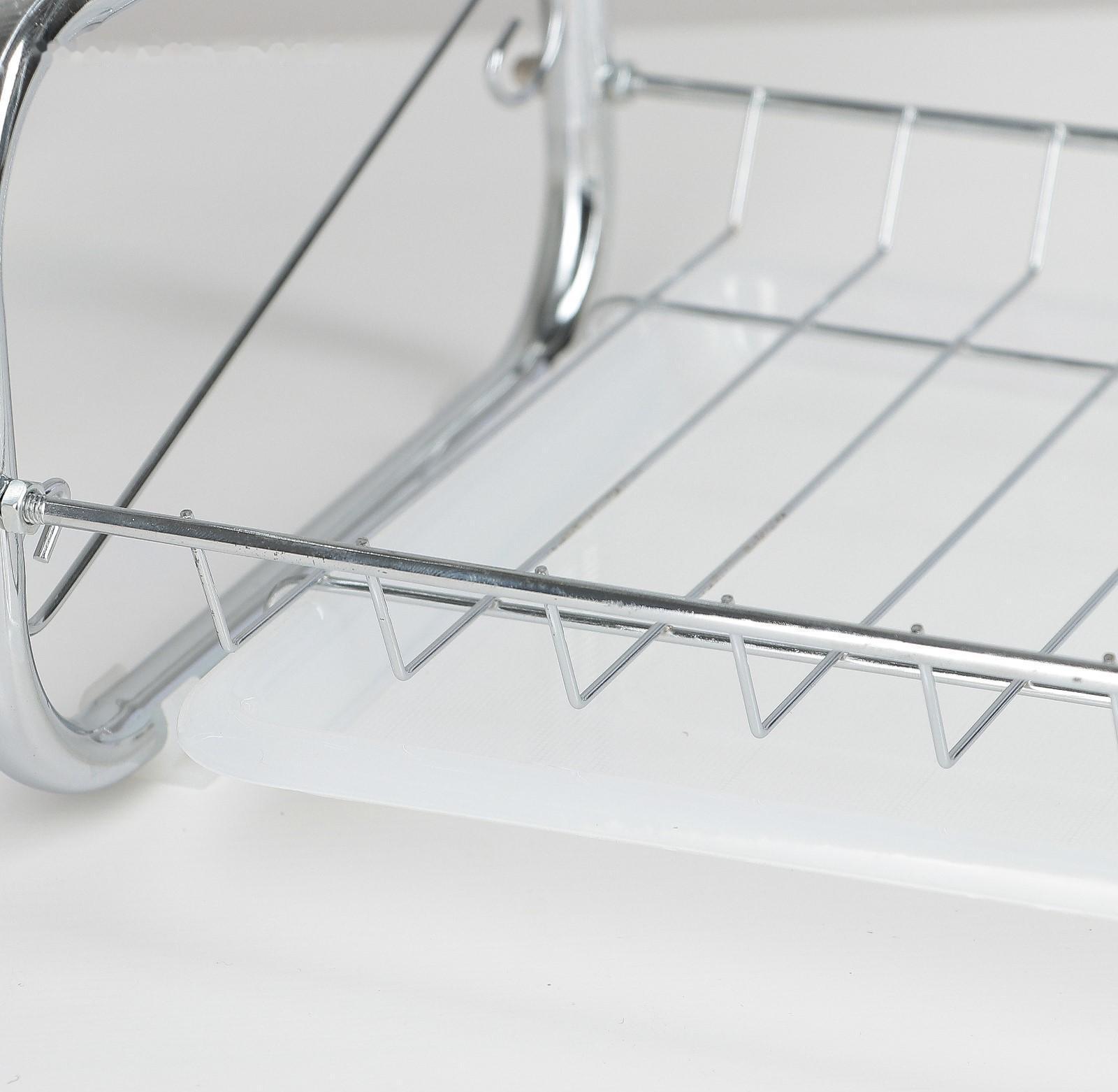 Сушилка для посуды Доляна «Стойка», 8-образная, 40×23,5×34 см, цвет хром