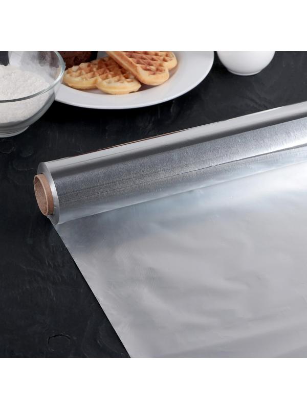 Фольга алюминиевая «Универсальная», 44 см х 100 м, 11 мкм