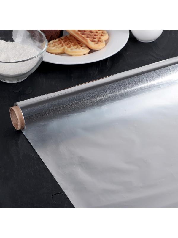 Фольга алюминиевая «Универсальная», 44 см х 50 м, 11 мкм