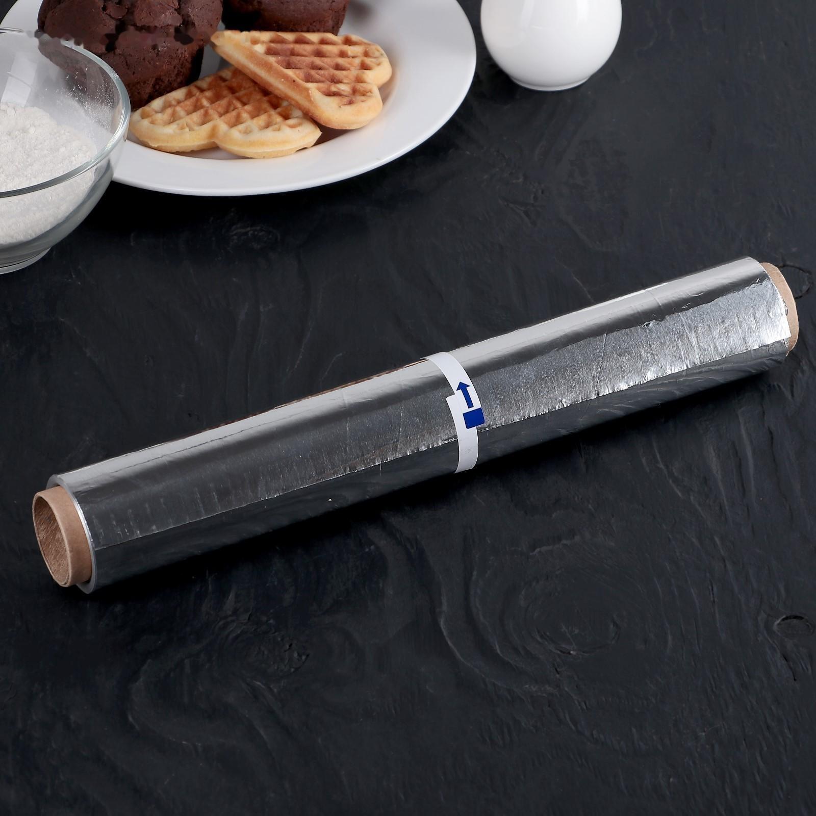 Фольга алюминиевая 29 см х 50 м 