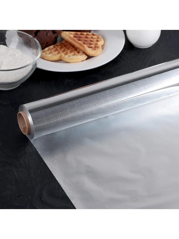 Фольга алюминиевая «Особо прочная», 29 см × 100 м, 14 мкм