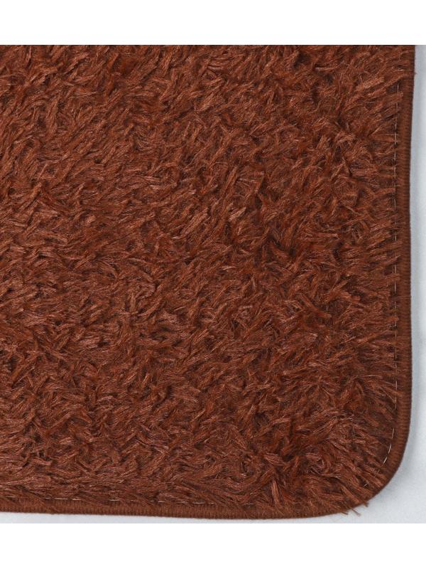 Набор ковриков для ванной и туалета Доляна «Пушистик», 2 шт: 38×49, 49×79 см, цвет коричневый