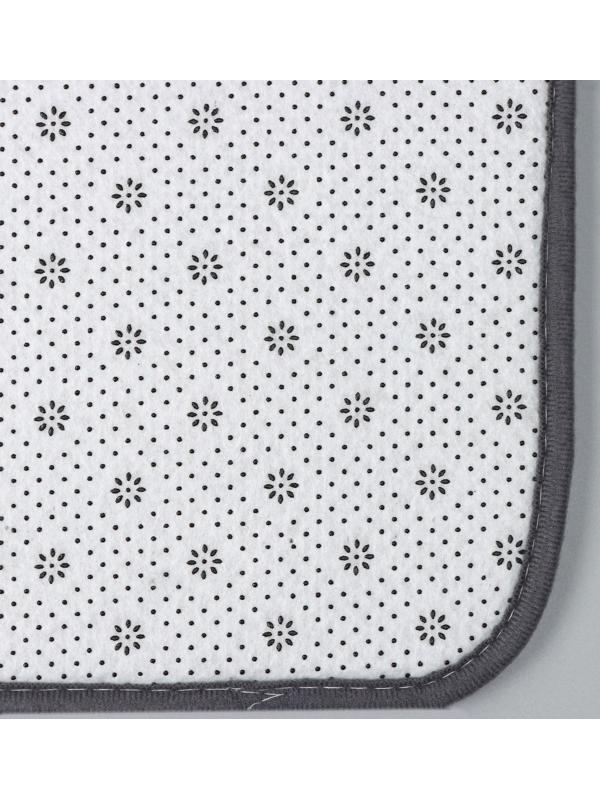 Набор ковриков для ванной и туалета Доляна «Пушистик», 2 шт: 38×40, 40×60 см, цвет серый