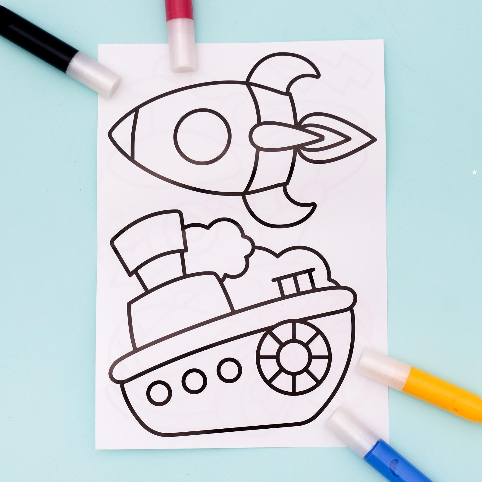 Витражные фигурки «Транспорт»