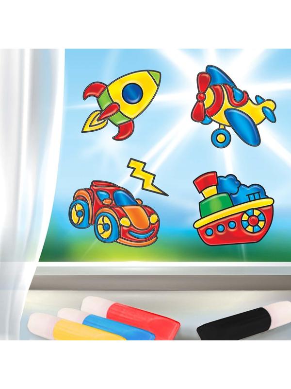 Витражные фигурки «Транспорт»