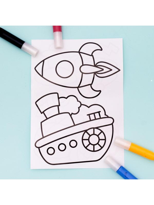 Витражные фигурки «Транспорт»