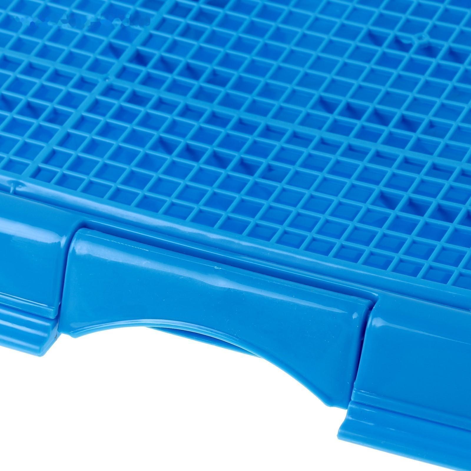 Туалет многофункциональный (под пеленку, со съемной сеткой), 49х36,5х4 см, синий