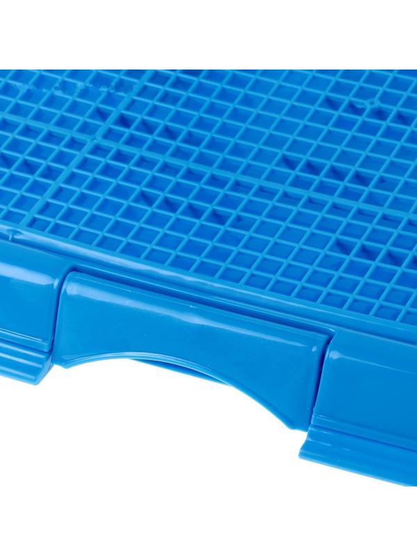 Туалет многофункциональный (под пеленку, со съемной сеткой), 49х36,5х4 см, синий