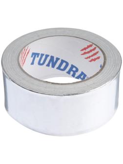Лента алюминиевая ТУНДРА, клейкая, 25 мкм, 48 мм х 25 м