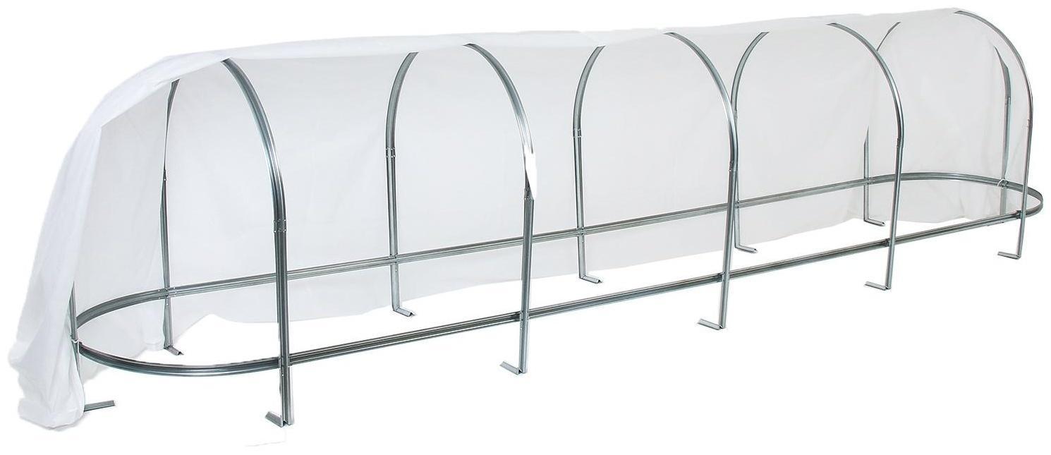 Парник, длина 5 м, оцинкованный профиль из 5 дуг, спанбонд 65 г/м², «Агрощит»