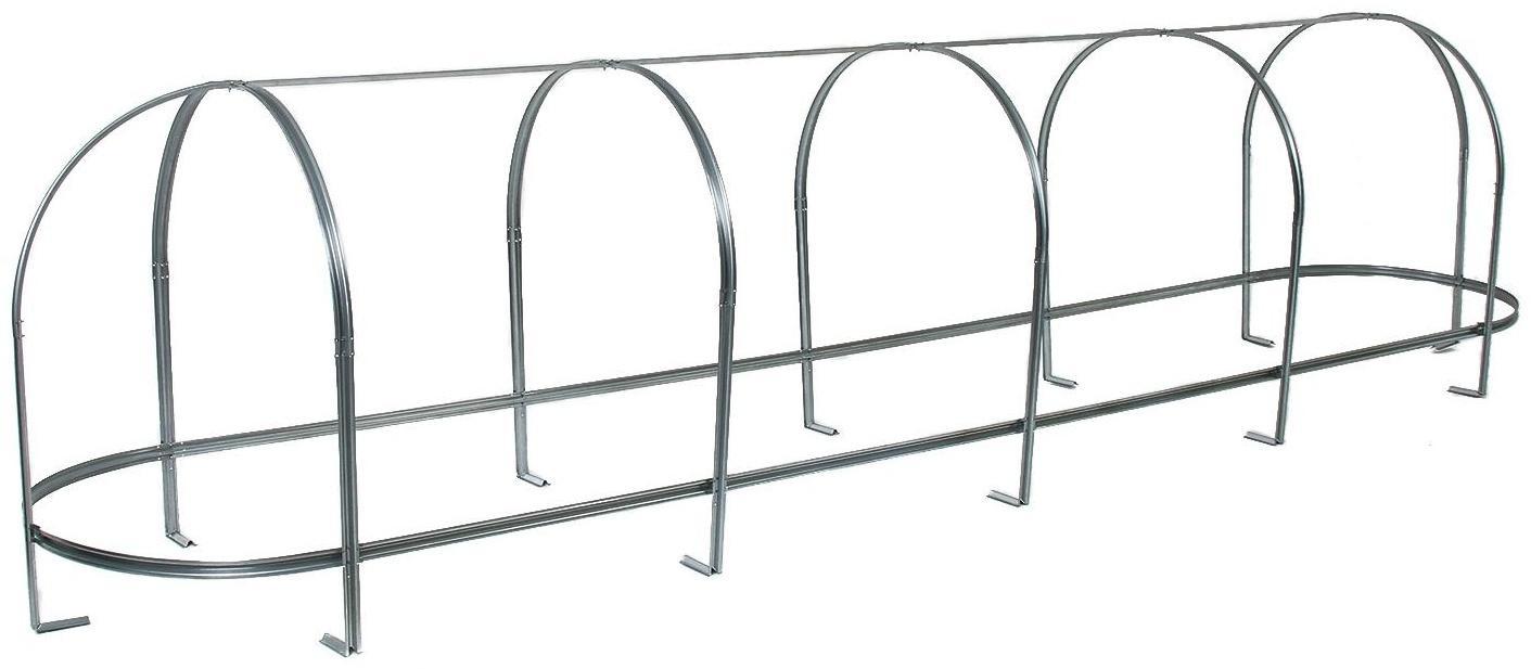 Парник, длина 5 м, оцинкованный профиль из 5 дуг, спанбонд 65 г/м², «Агрощит»