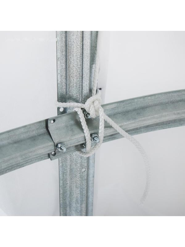 Парник, длина 5 м, оцинкованный профиль из 5 дуг, спанбонд 65 г/м², «Агрощит»