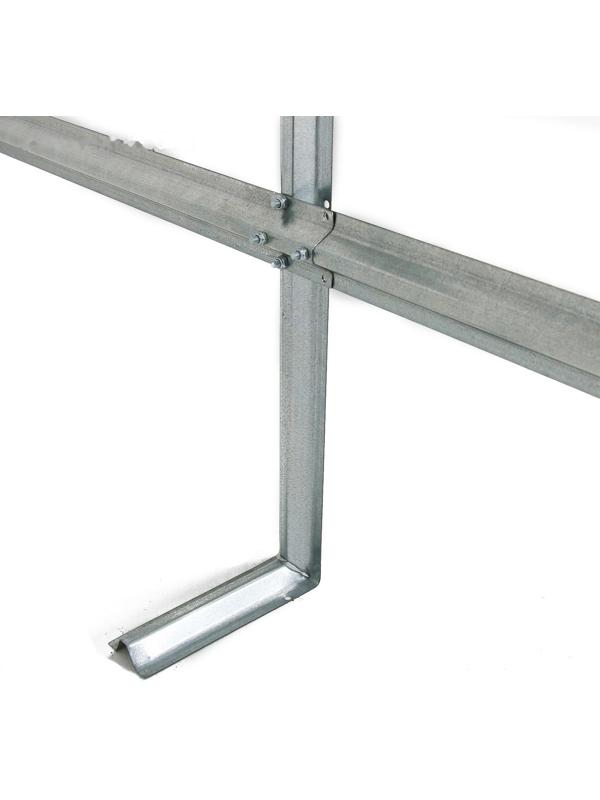 Парник, длина 5 м, оцинкованный профиль из 5 дуг, спанбонд 65 г/м², «Агрощит»