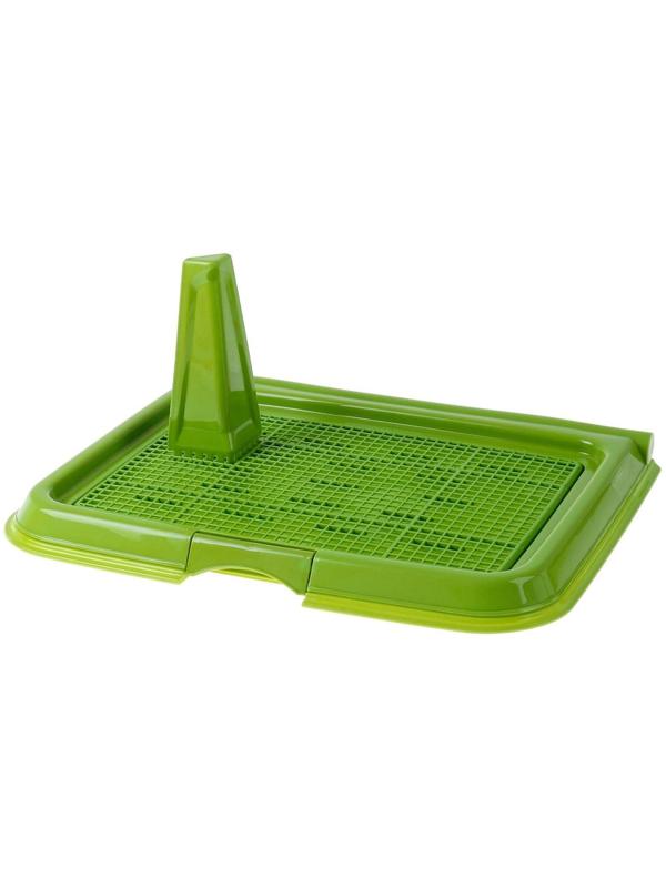 Туалет многофункциональный (под пеленку, со съемной сеткой), 49х36,5х4 см, зеленый