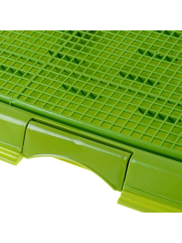 Туалет многофункциональный (под пеленку, со съемной сеткой), 49х36,5х4 см, зеленый