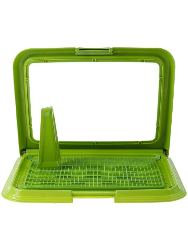 Туалет многофункциональный (под пеленку, со съемной сеткой), 49х36,5х4 см, зеленый