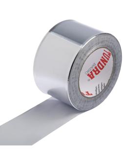 Лента алюминиевая ТУНДРА, клейкая, 25 мкм, 72 мм х 40 м