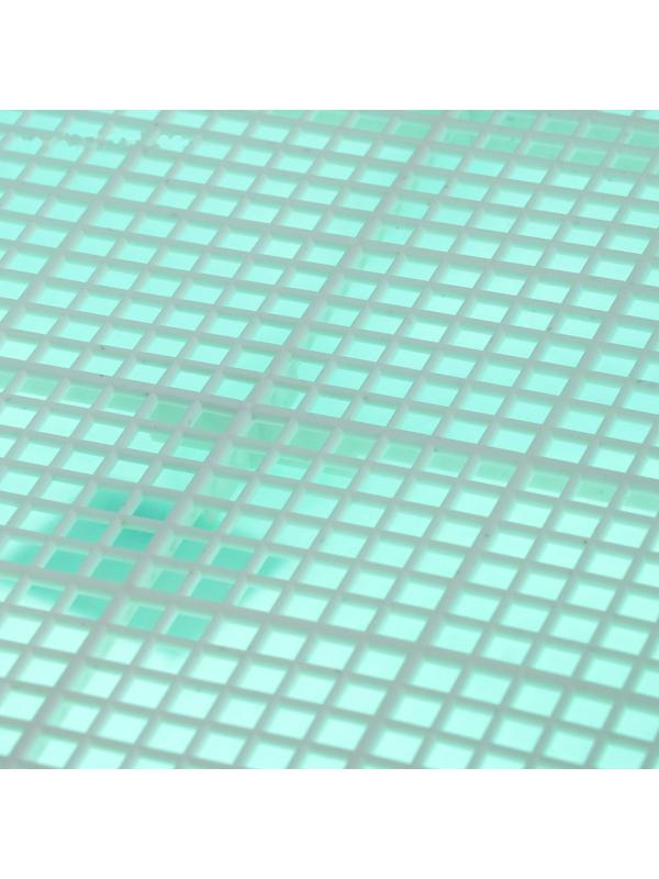 Туалет для собак с высокими бортами и съемной сеткой 42х41х16 см, зеленый