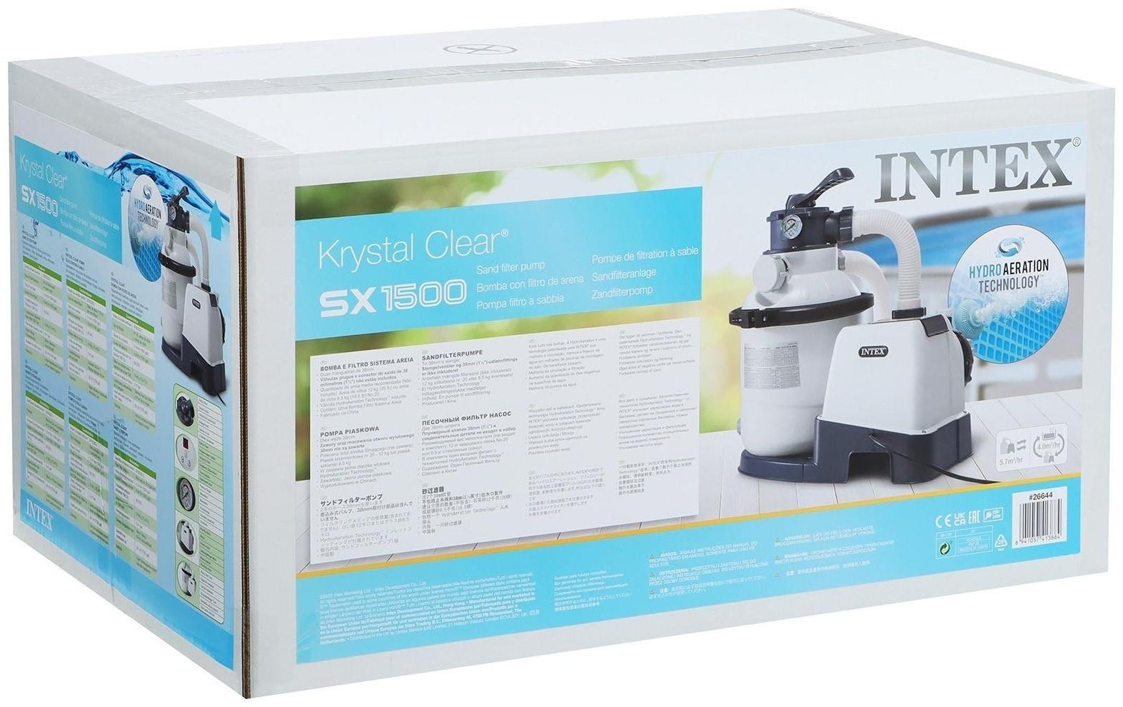 Фильтр-насос для бассейнов песочный 220-240V, 4000 л/ч, 26644 INTEX