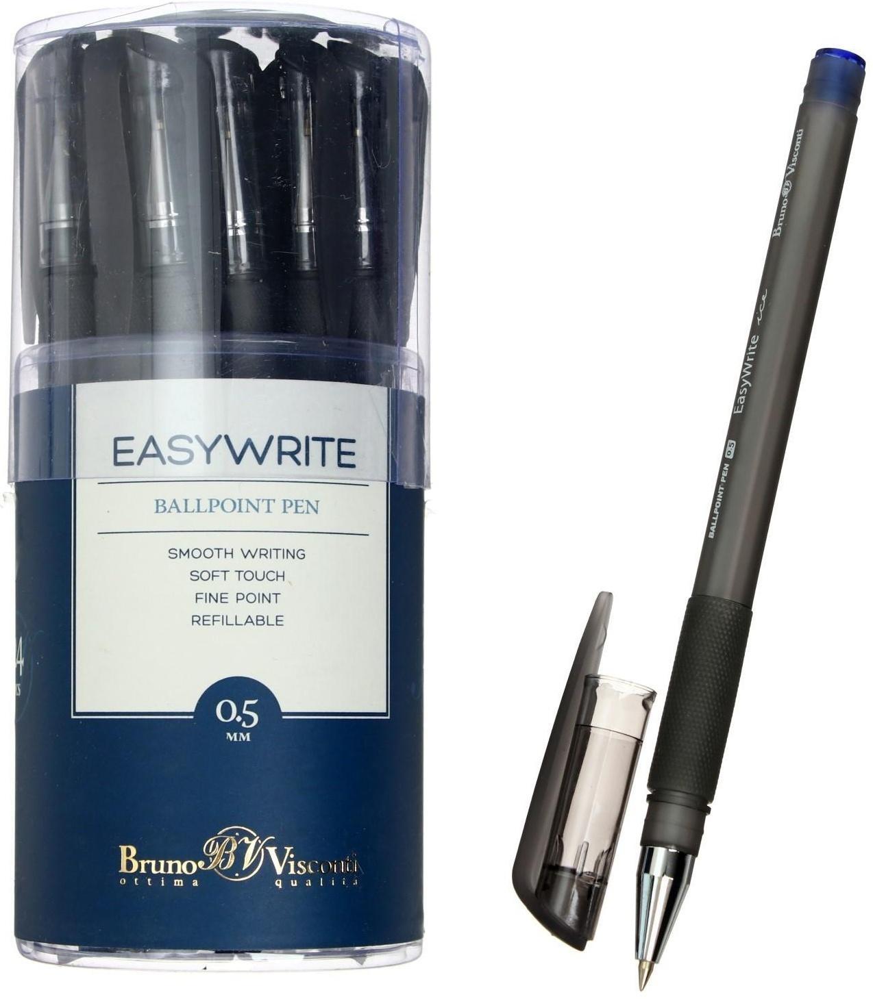 Ручка шариковая EasyWrite Ice, узел 0.5 мм, синие чернила, матовый корпус Silk Touch