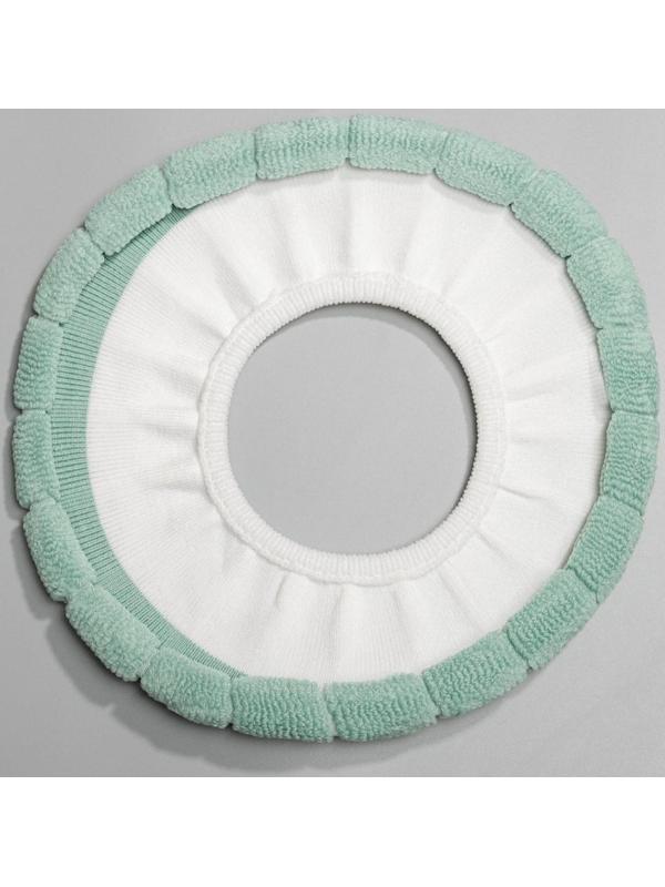 Чехол на сиденье для унитаза на резинке «Полоски», 31,5×31,5 см, 75 г, цвет МИКС