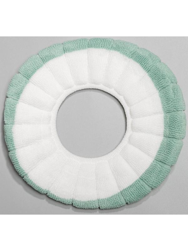 Чехол на сиденье для унитаза на резинке «Полоски», 31,5×31,5 см, 75 г, цвет МИКС