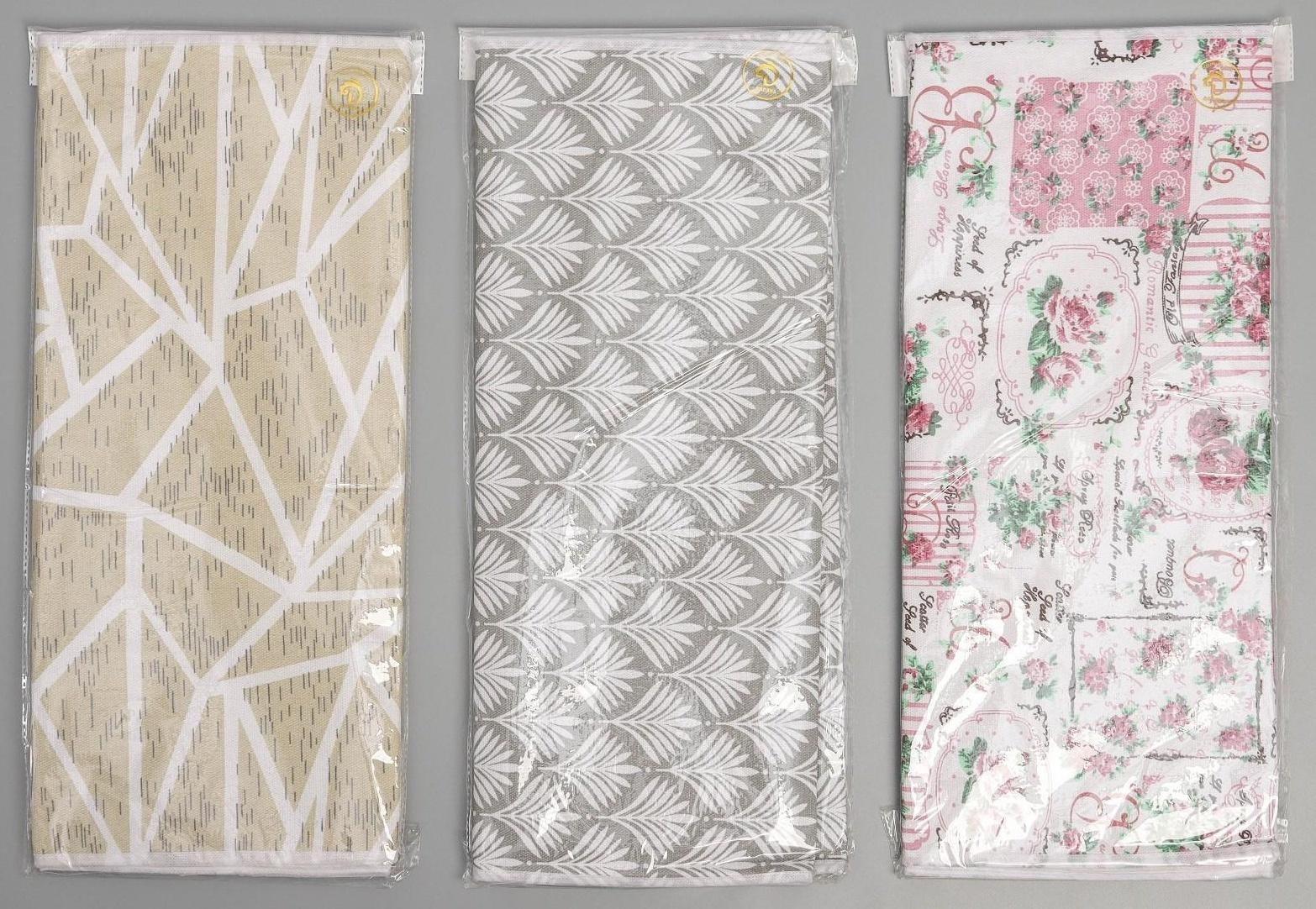 Чехол для гладильной доски Доляна «Ассорти», 140×50 см, цвет МИКС