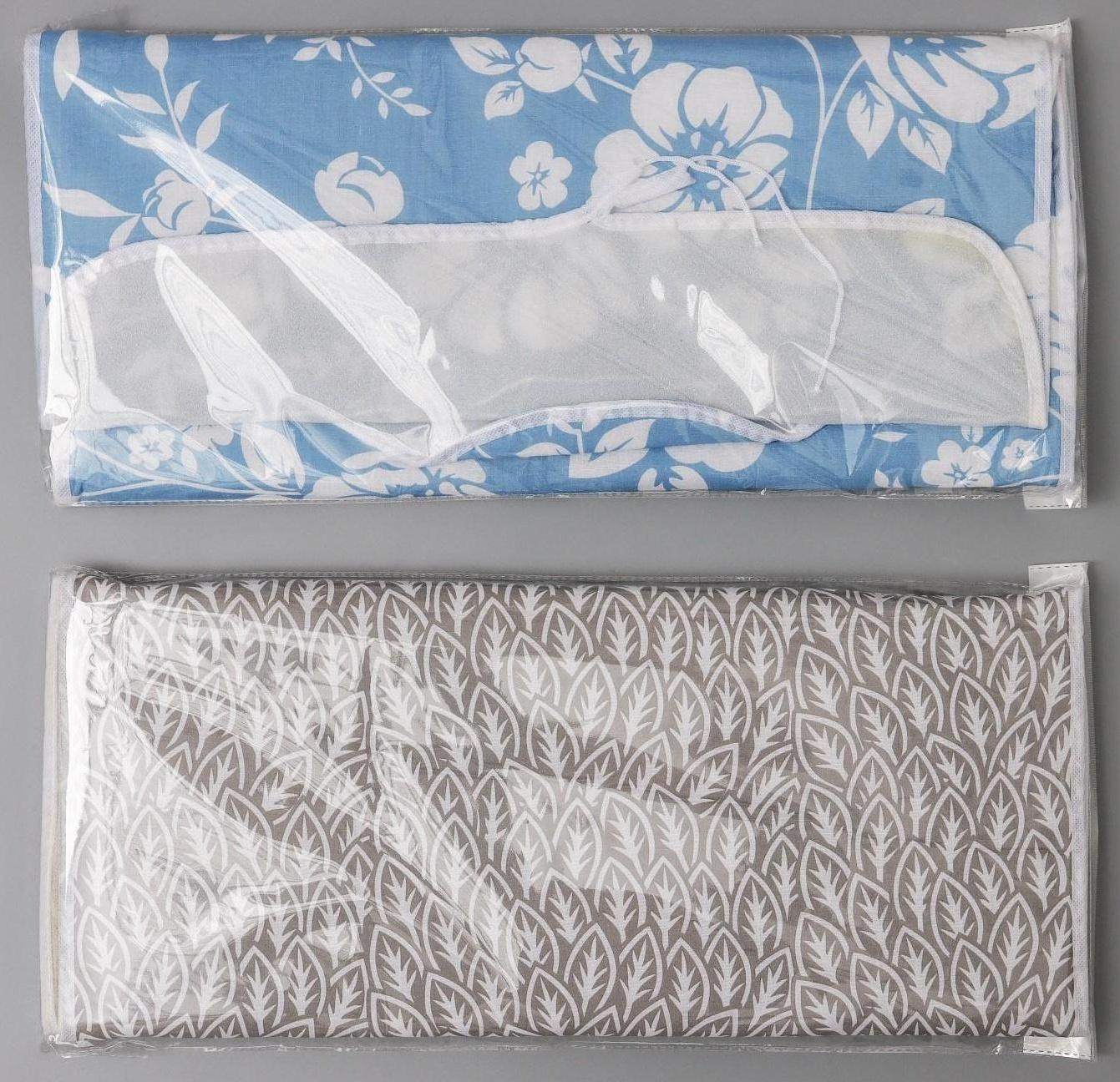 Чехол для гладильной доски «Ассорти», 140×50 см, с поролоном, рисунок МИКС