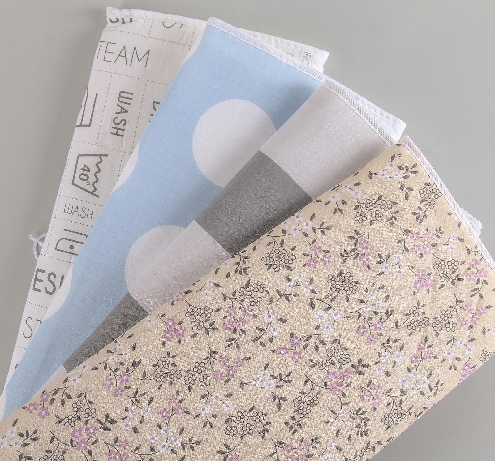 Чехол для гладильной доски «Ассорти», 140×50 см, с поролоном, рисунок МИКС