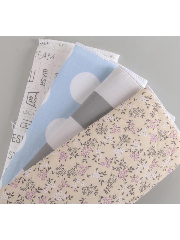 Чехол для гладильной доски «Ассорти», 140×50 см, с поролоном, рисунок МИКС