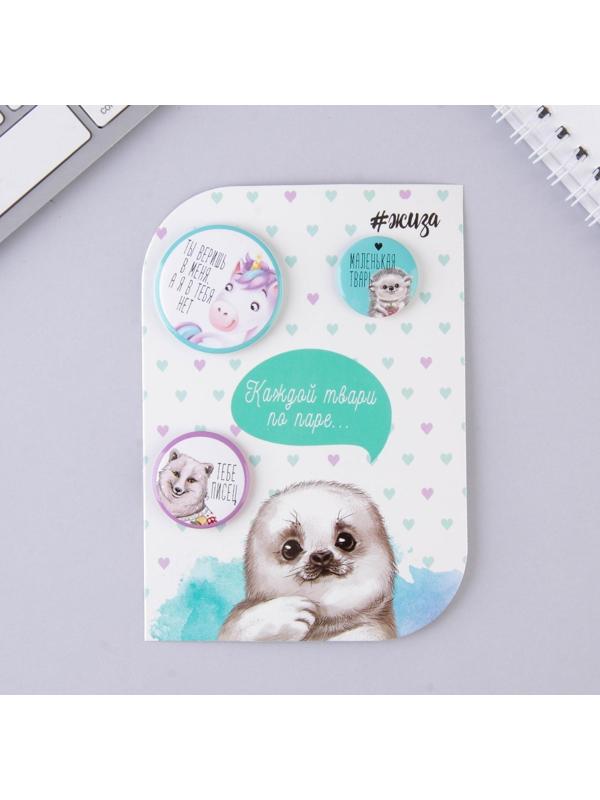 Набор значков «Каждой твари по паре», 10 х 14 см