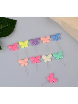 Нитевдеватели «Бабочка», 3,5 × 2,2 × 0,2 см, 10 шт, цвет разноцветный