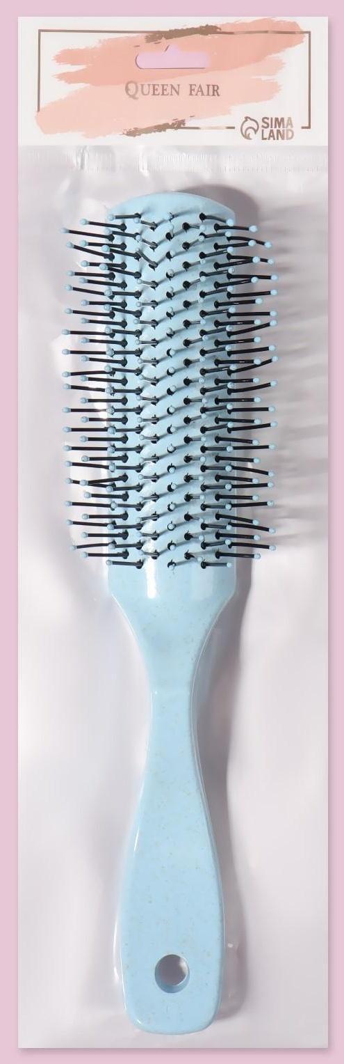 Расчёска массажная, 3,3 × 20,5 см, цвет МИКС