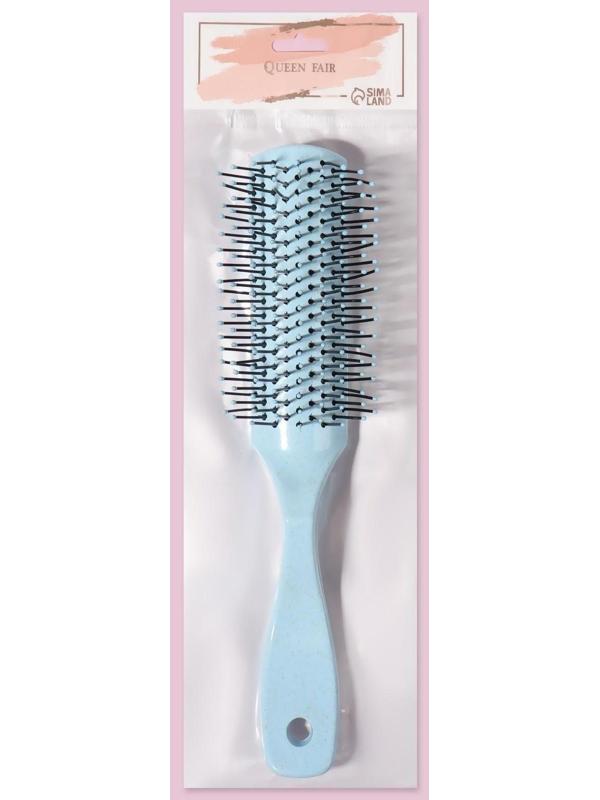 Расчёска массажная, 3,3 × 20,5 см, цвет МИКС