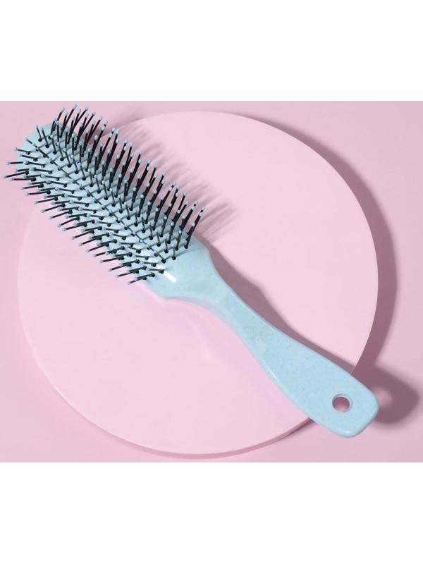 Расчёска массажная, 3,3 × 20,5 см, цвет МИКС