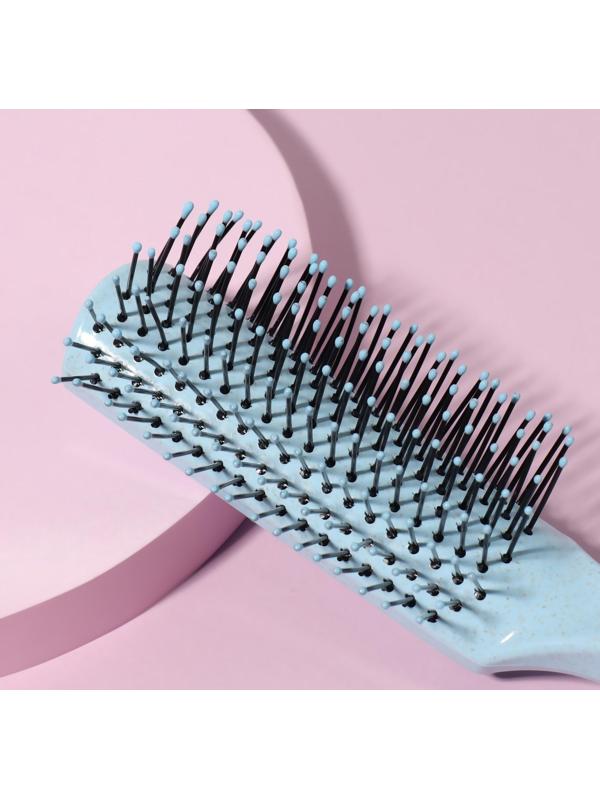 Расчёска массажная, 3,3 × 20,5 см, цвет МИКС